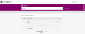 Library Database search displaying the result for Westlaw